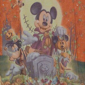 Disneyland Resort Halloween Tee Shirt XXL Rare Mickey and Minnie w Rhinestones